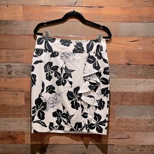 WHBM Skirt with Side Ruffle